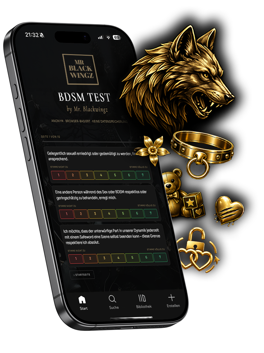 BDSM-Persönlichkeitstest auf dem Smartphone